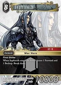 Sephiroth B 038 (Boss Deck: Final Fantasy VII) — Final Fantasy TCG Card Value