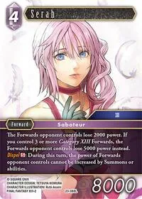 Serah (Hidden Trials) — Final Fantasy TCG Card Value