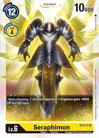 Seraphimon (Starter Deck 03: Heaven's Yellow) — Digimon Card Game Card Value