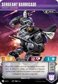 Sergeant Barricade Infantry Enforcer (War for Cybertron: Siege II)