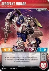 Sergeant Mirage Special Ops Spy (War for Cybertron: Siege II)