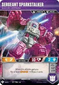 Sergeant Sparkstalker Black Ops Cryptology (War for Cybertron: Siege I)