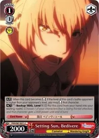 Setting Sun Bedivere (Fate/Grand Order THE MOVIE Divine Realm of the Round Table: Camelot) — Weiss Schwarz Card Value