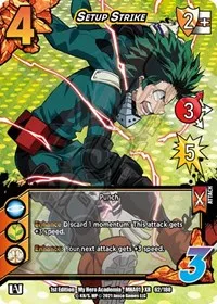 Setup Strike XR (UniVersus: My Hero Academia) — UniVersus Card Value