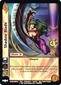 Shadow Blade (Capcom Platinum Series) — UniVersus Card Value