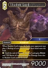 Shadow Lord (Opus XII) — Final Fantasy TCG Card Value