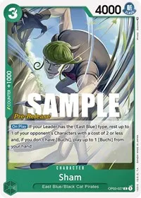 Sham (Pillars of Strength Pre-Release Cards) — One Piece Card Game Card Value