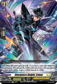 Sharpness Knight Ermac (D-BT13: Flight of Chakrabarthi) — Cardfight Vanguard Card Value