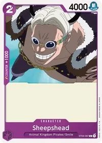 Sheepshead (Starter Deck 4: Animal Kingdom Pirates) — One Piece Card Game Card Value