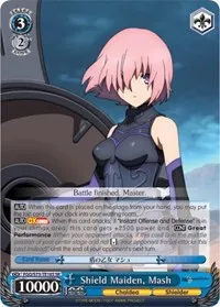 Shield Maiden Mash SR (Fate/Grand Order Absolute Demonic Front: Babylonia) — Weiss Schwarz Card Value