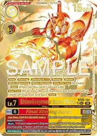 ShineGreymon Burst Mode Final Shining Burst Rare Pull (Dual Revolution)