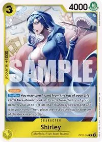 Shirley (A Fist of Divine Speed) — One Piece Card Game Card Value