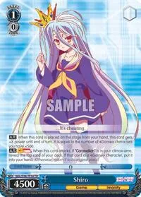 Shiro (No Game No Life) — Weiss Schwarz Card Value
