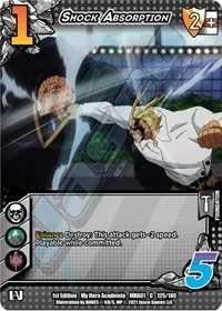 Shock Absorption (UniVersus: My Hero Academia) — UniVersus Card Value