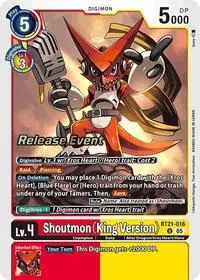 Shoutmon King Version (World Convergence Release Event Cards) — Digimon Card Game Card Value