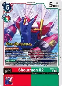 Shoutmon X2 (Exceed Apocalypse Pre-Release Cards)