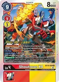Shoutmon X4 (Xros Encounter Pre-Release Cards)