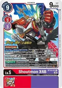 Shoutmon X4B (Xros Encounter Pre-Release Cards)