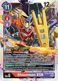 Shoutmon X5B (Xros Encounter Pre-Release Cards)