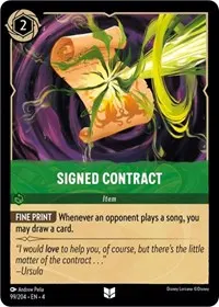 Signed Contract (Ursula's Return)