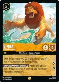 Simba Pride Protector (Azurite Sea) — Lorcana TCG Card Value