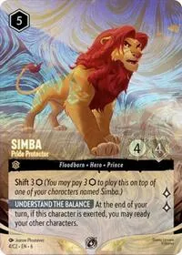 Simba Pride Protector Foil (Disney Lorcana Promo Cards)