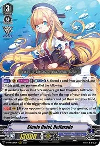 Single Quiet Refiarade (D-VS01: V Clan Collection Vol.1) — Cardfight Vanguard Card Value
