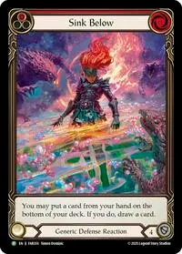 Sink Below Red FAB359 (Flesh and Blood: Promo Cards)