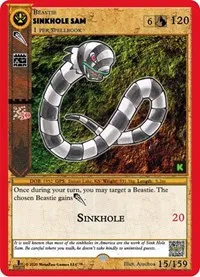 Sinkhole Sam (Cryptid Nation: Kickstarter Edition) — MetaZoo Card Value