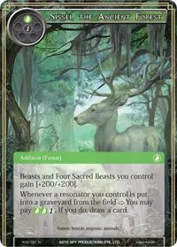 Sissei the Ancient Forest (Alice Origin II) — Force of Will Card Value
