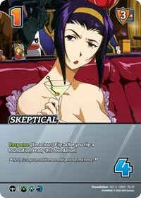 Skeptical Alternate Art (Challenger Series: Cowboy Bebop and Trigun Stampede)
