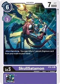 SkullSatamon (Starter Deck 06: Venomous Violet) — Digimon Card Game Card Value
