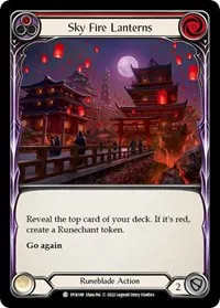 Sky Fire Lanterns Red (Dynasty)