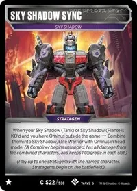 Sky Shadow Sync (Titan Masters Attack) — Transformers TCG Card Value