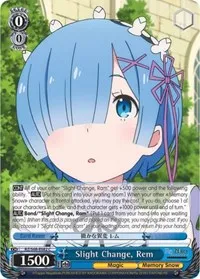 Slight Change Rem (Re:ZERO Memory Snow) — Weiss Schwarz Card Value