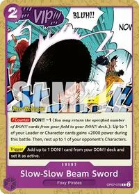 Slow Slow Beam Sword (500 Years in the Future Pre-Release Cards)