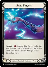 Snap Fingers (Omens of the Third Age)