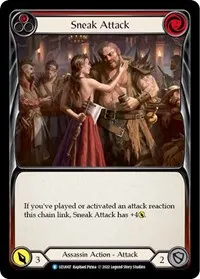 Sneak Attack Red (Blitz Deck: Outsiders - Uzuri) — Flesh & Blood TCG Card Value