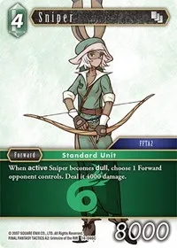 Sniper (Opus XIV: Crystal Abyss) — Final Fantasy TCG Card Value