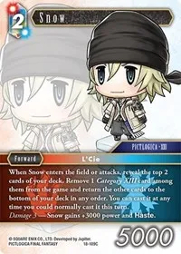 Snow (Resurgence of Power) — Final Fantasy TCG Card Value