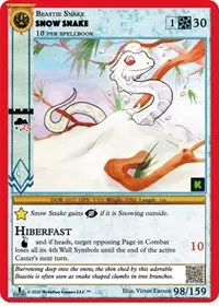 Snow Snake (Cryptid Nation: Kickstarter Edition)
