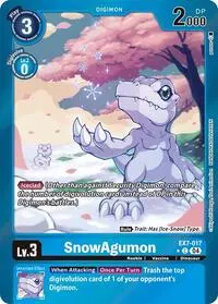 SnowAgumon Foil (Digimon LIBERATOR)