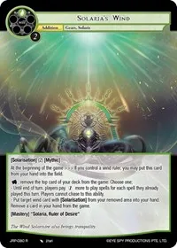 Solarias Wind (Judgment of the Rogue Planet) — Force of Will Card Value