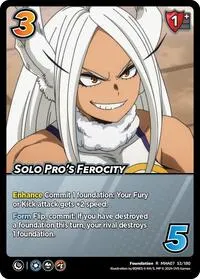 Solo Pros Ferocity (UniVersus: My Hero Academia: Girl Power)
