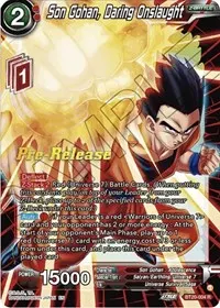 Son Gohan Daring Onslaught (Power Absorbed Pre-Release Cards)