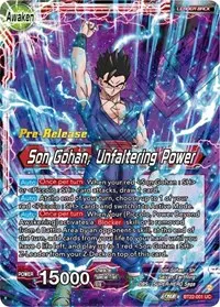 Son Gohan Son Gohan Unfaltering Power (Critical Blow Pre-Release Cards)