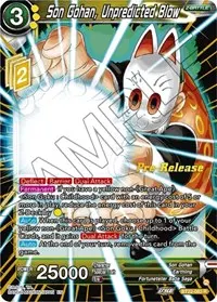 Son Gohan Unpredicted Blow (Critical Blow Pre-Release Cards)