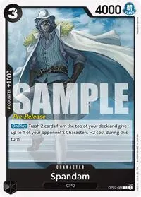 Spandam (500 Years in the Future Pre-Release Cards)