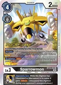 Sparrowmon (Xros Encounter Pre-Release Cards) — Digimon Card Game Card Value