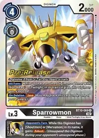 Sparrowmon (Xros Encounter Pre-Release Cards)